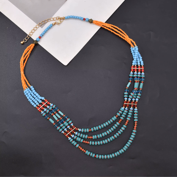 African Bead Necklace - Image 4